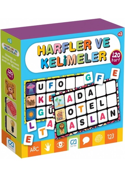 Bfs Games Harfler ve Kelimeler Eğitici Kartlar 120 Harf 5129
