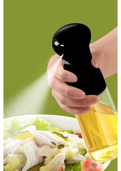 Bfs Çok Amaçlı Cam Şişe Püskürtmeli Dağıtıcı Yağdanlık Limonluk Sirke Sosluk Spreyi Siyah