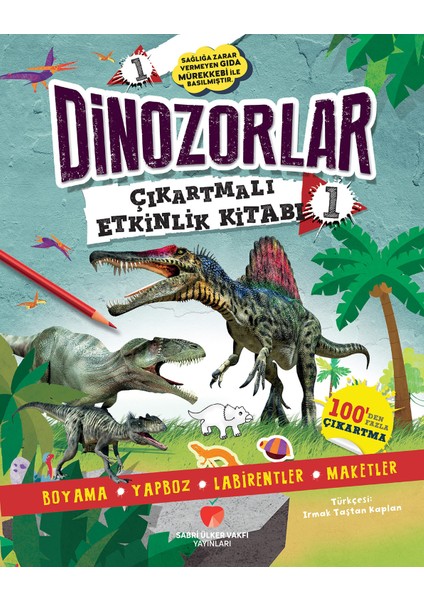 Dinozorlar Çıkartmalı Etkinlik Kitabı 1 - Penny Worms