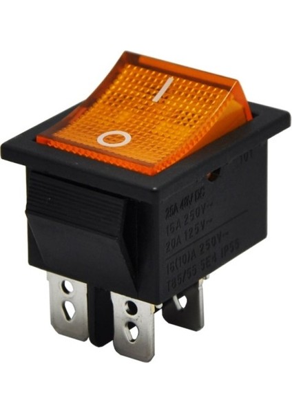 Geniş Işıklı Anahtar Sarı - 10 Adet