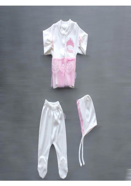 Pembe Nakışlı Masal Zıbın Takımı fiyatları