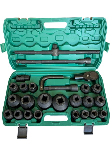 27 Parça 3/4" Profesyonel Ağır Hizmet Lokma Takımı