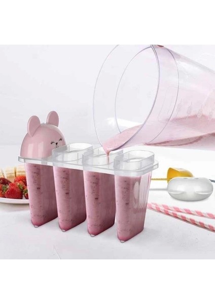 Bfs 4'lü Kolay Şekillendirici Sevimli Çocuk Meybuz & Dondurma Kalıbı AP-9179 modelleri