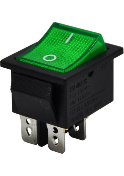 Geniş Işıklı Anahtar Yeşil - 5 Adet