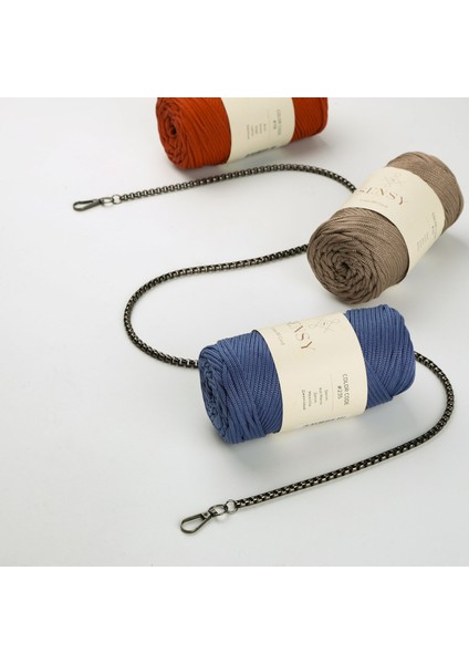 Kutu Model Demir Çanta Zinciri 120 cm Canta Aksesuarı ve Cüzdan Aksesuarı