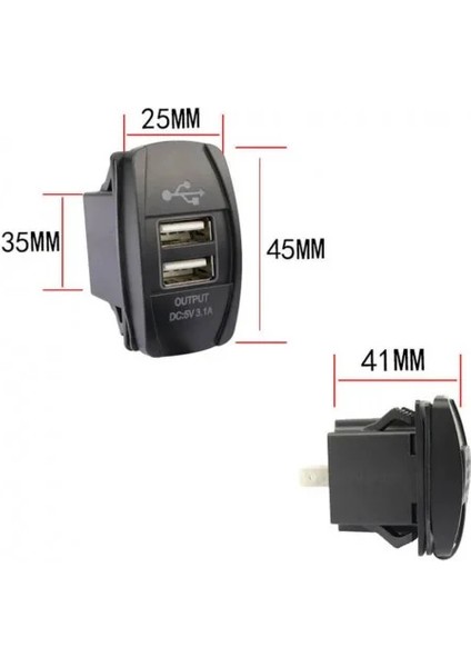 Marin Tip Ikili USB 12-24V - 5V/3.1A modelleri
