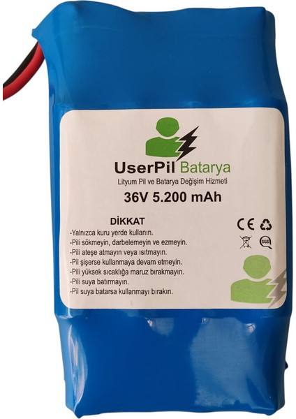 36V 5200 Mah Hoverboard Bataryası – Lityum Pil, XT60 Erkek Soketli fiyatları