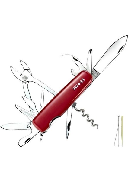 Swıss Fonksiyonlu Paslanmaz Çelik Orijinal Isviçre Çakısı (A01.11)