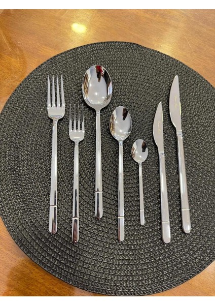 Allegra Touch Sade 6 Kişilik 42 Parça Çatal Kaşık Bıçak Takımı