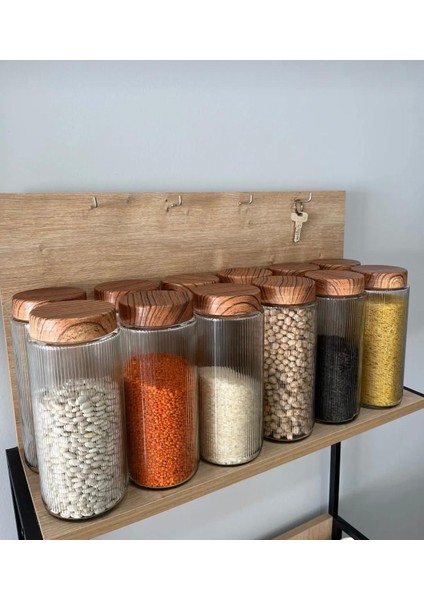 12 Adet 1.5 Litrelik Cam Kavanoz -Büyük Boy Erzak Saklama Seti fırsatları