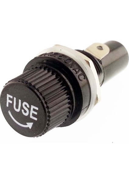 5X20 Panel Tipi Cam Sigorta Yuvası - 3 Adet