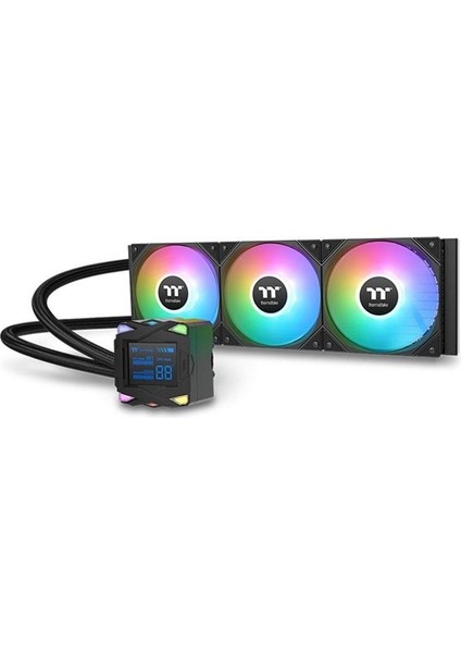360MM LA360-S LCD CL-W462-PL12SW-A AM5-1851P Argb LED Göstergeli Sıvı Soğutmalı Işlemci Fanı