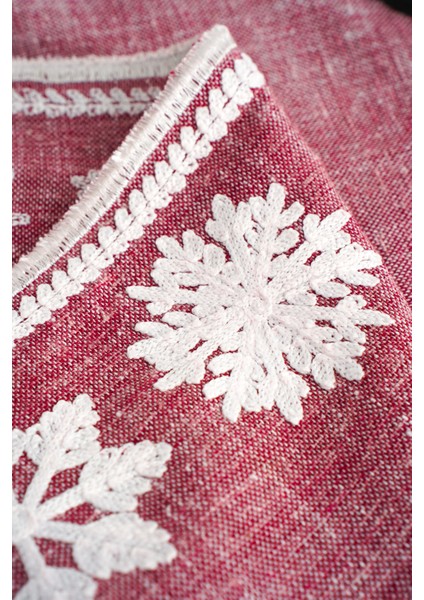 Pera Kar Tanesi Nakışlı Masa Örtüsü indirimleri