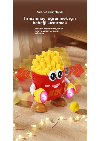 Dans Patates Kızartması Robot Işık Müzik Eğitici Oyuncak (Yurt Dışından) modelleri