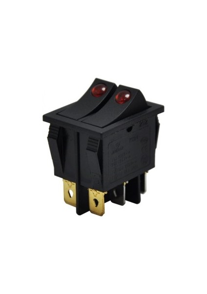 Çiftli Nokta Işıklı Anahtar - 5 Adet