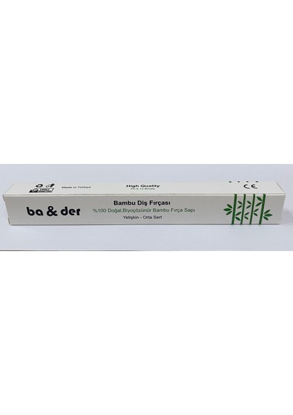 %100 Doğal Bambu Diş Fırçası_beyaz Renk_orta Sert_ Medium_tekli fırsatları