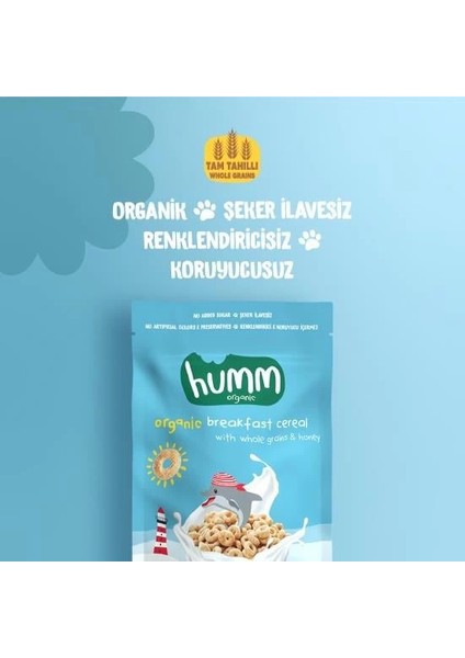 Bfs Humm Organik Tam Tahıllı ve Ballı Kahvaltılık Gevrek 80 gr fiyatları