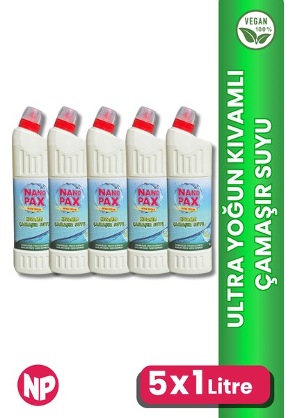 Kıvamlı Çamaşır Suyu 5 x 1lt