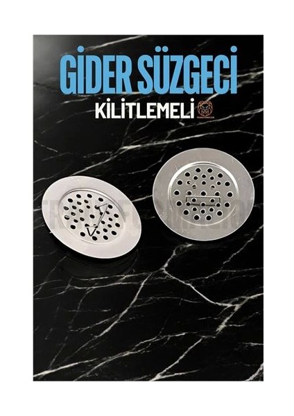 Bfs Kilitlenebilir Metal Lavabo Evye Süzgeci 2 Adet