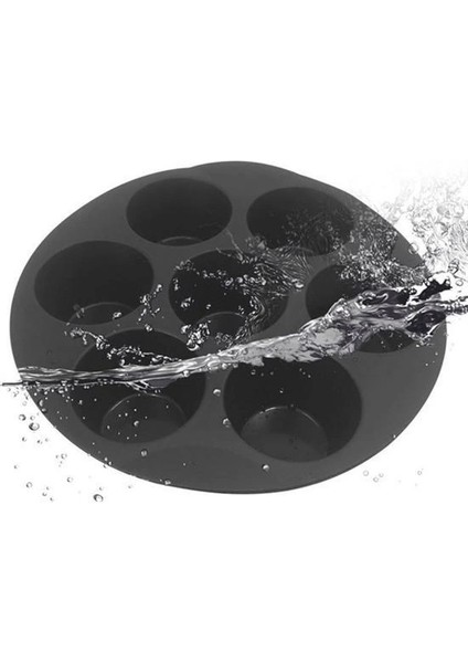 Bfs 7 Gözlü Silikon Çok Amaçlı Airfryer Muffin Cupcake Kek ve Çörek Pişirme Kalıbı fırsatları