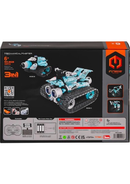 Bfs 8028 Imm Mekanik Master Kumandalı Robot Araba Blokları 3ın1 398 Parça fiyatları