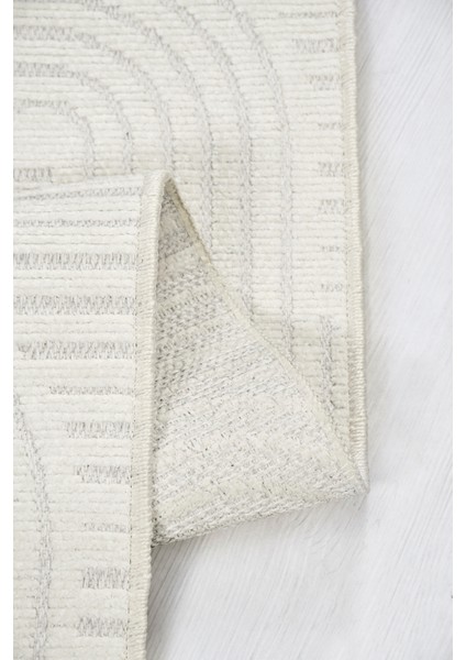 Revna Ekru Yıkanabilir Halı – Kaydırmaz Taban, Pamuk Dokuma, Salon, Çocuk Odası, Mutfak, Koridor Için Uygun