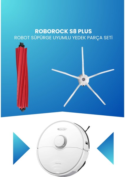 Roborock S8 Plus Robot Süpürge Uyumlu Yedek Parça Seti - B