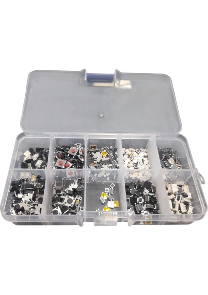 233 Parça Tact Switch, Push Buton Seti – Smd ve Tht Mikro Buton Anahtar Çeşitleri