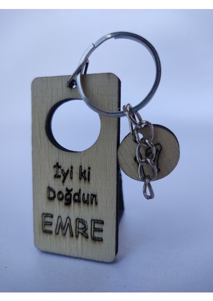 Kişiye Özel Yazılı Ahşap Anahtarlık – İYİKİ DOĞDUN Detaylı Lazer Kesim – Kavak Kontraplak modelleri