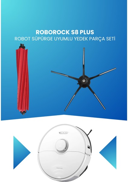 Roborock S8 Plus Robot Süpürge Uyumlu Yedek Parça Seti - S