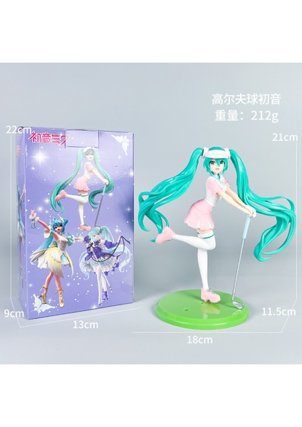 Hatsune Miku El Kuklası Ikincil Yuan Anime Modeli Süsler Dekorasyon (Yurt Dışından)