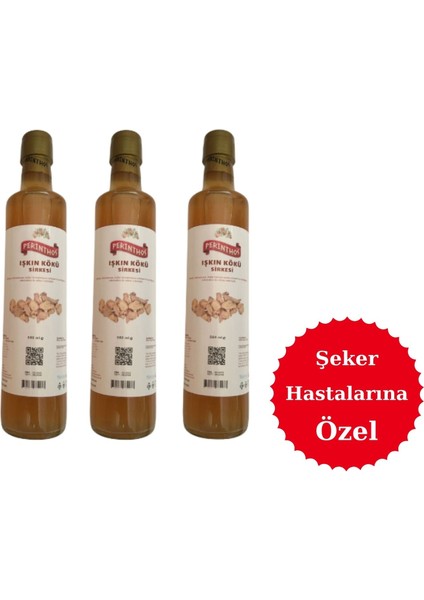 Işkın Kökü Sirkesi 500 ml x 3 Adet