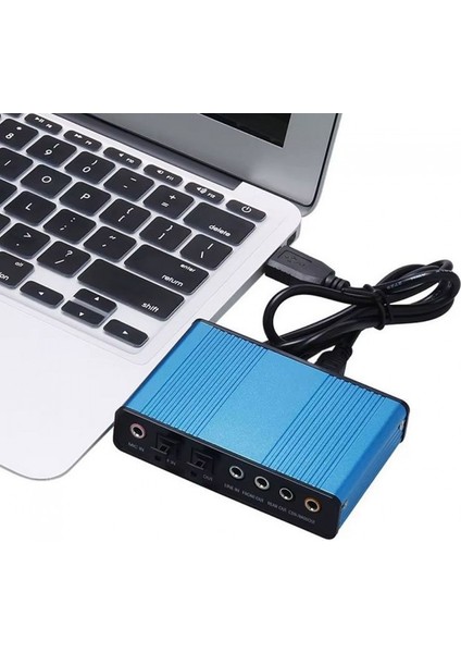 USB Type C 2.0 Harici Ses Kartı 6 Kanal 5.1 USB Optik Harici Ses Kartı modelleri