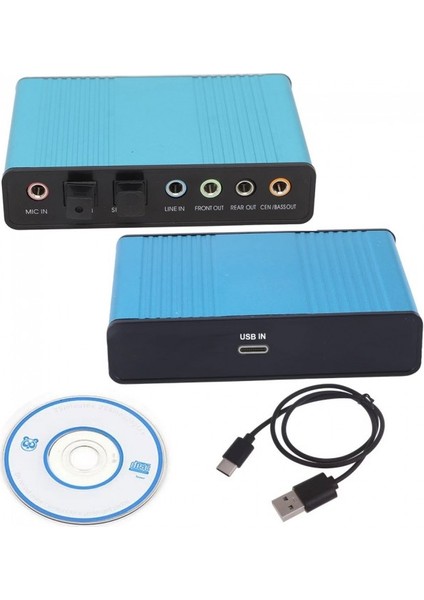 USB Type C 2.0 Harici Ses Kartı 6 Kanal 5.1 USB Optik Harici Ses Kartı indirimleri