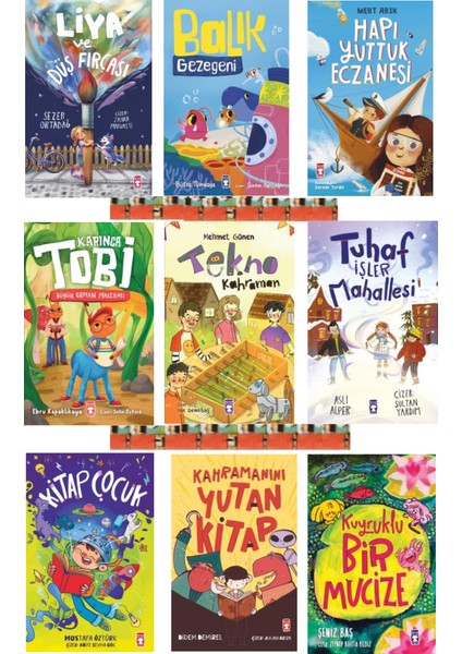 2.3. Sınıf- Liya ve Düş Fırçası, Tuhaf Işler Mahallesi, Tekno Kahraman, Kitap Çocuk, Balık Gezegeni, Kuyruklu Bir Mucize, Hapı Yuttuk Eczanesi, Karınca Tobi, Kahramanını Yutan Kitap-9kitap