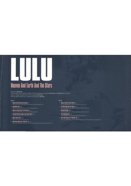 Lulu – Heaven And Earth And The Stars fiyatları