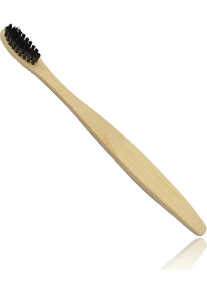 %100 Doğal Çocuk Bambu Diş Fırçası_siyah Renk_yumuşak_soft_tekli