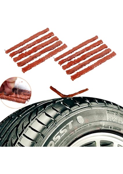 Buffer® 10 Adet Lastik Onarım Için Lastik Tamir Fitili Yedek Lastik Fitili