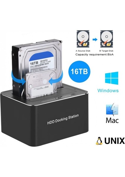 Usb 3.0 hdd docking station 2.5 inç,3.5 inç sata hdd klonlama standı HDD dock fiyatları