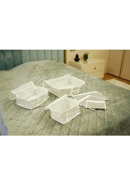 Bavul Içi Düzenleyici Valiz Organizer 6 Lı Set - Çizgili fiyatları