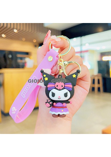 Çan Doo Doo Kedi Anahtarlık Kolye Peluş Sevimli Yavru Kedi Bebek Okul Çantası Çekicilik Küçük Hediye (Yurt Dışından)