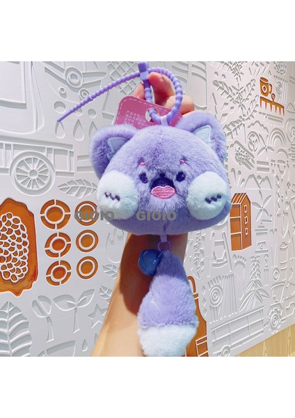 Çan Doo Doo Kedi Anahtarlık Kolye Peluş Sevimli Yavru Kedi Bebek Okul Çantası Çekicilik Küçük Hediye (Yurt Dışından)