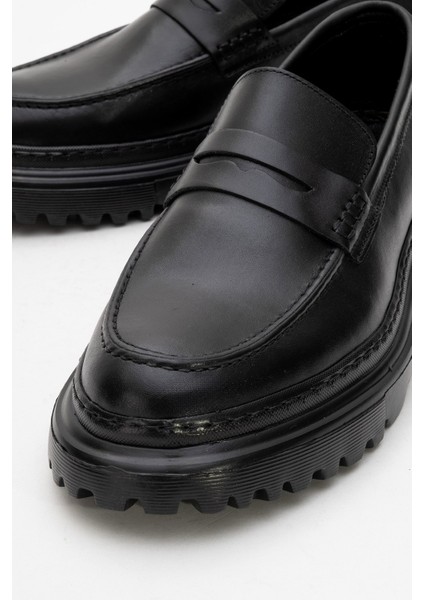 Hakiki Deri, Kalın Tabanlı, Dikişli, 4 Mevsim Erkek Deri Ayakkabı modelleri