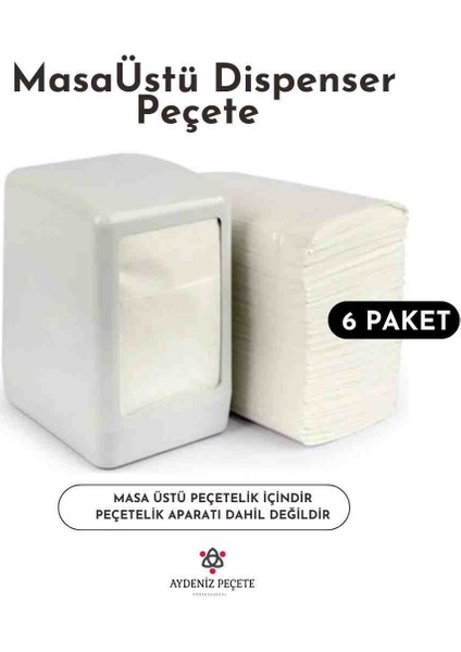 Masaüstü Dispenser 6 Lı Paket 100 Lü 600 Adet