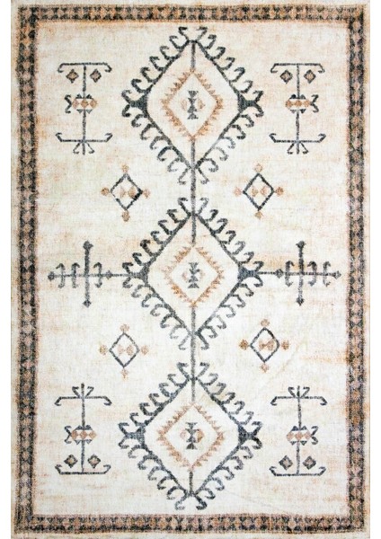 Fuga Yumuşak Dokulu Beyaz Vintage Desenli Halı KA 21 fiyatları