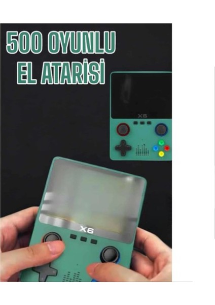 3.5 Inç Ekran 1000 Oyunlu Oyun Konsolu El Atarisi Miüzik Dinleme ve Kitap Okuma