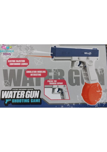 Elektrikli Otomatik Atış Yapan Su Tabancası 10 Metre Menzilli 500 Ml. Depolu 20 Cm. indirimleri