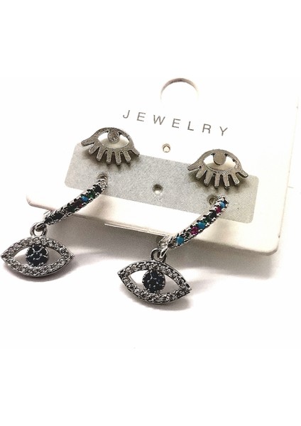 Çoklu Figürlü Kararmaz Lüks Küpe