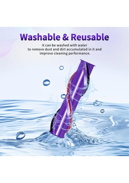 2 Pack Silindir Fırçası Dyson V8 Absolute, V8 Absolute Exclusive, V8 Absolute Pro, Parça No. 967485-01 Için Uyumlu (Yurt Dışından) fiyatları