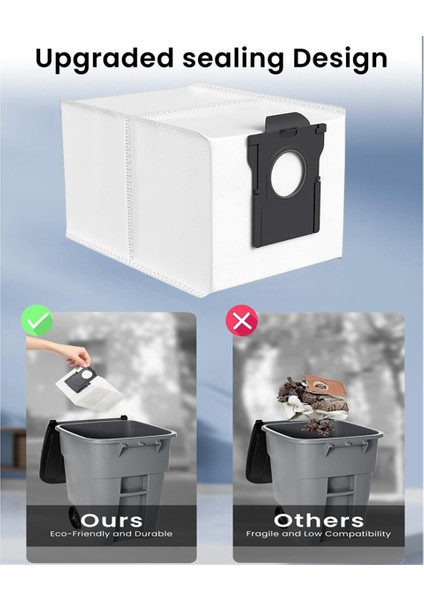 Dreame X40 ULTRA/X30 ULTRA/L40 Ultra Için 18 Adet Yedek Toz Torbası (Yurt Dışından) indirimleri